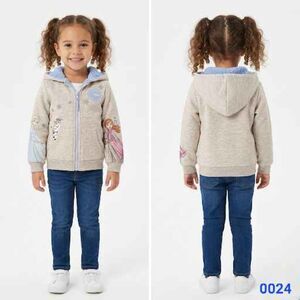 Fleece Jacket w/ sherpa lining featuring Frozen Characters - 3T- 0024